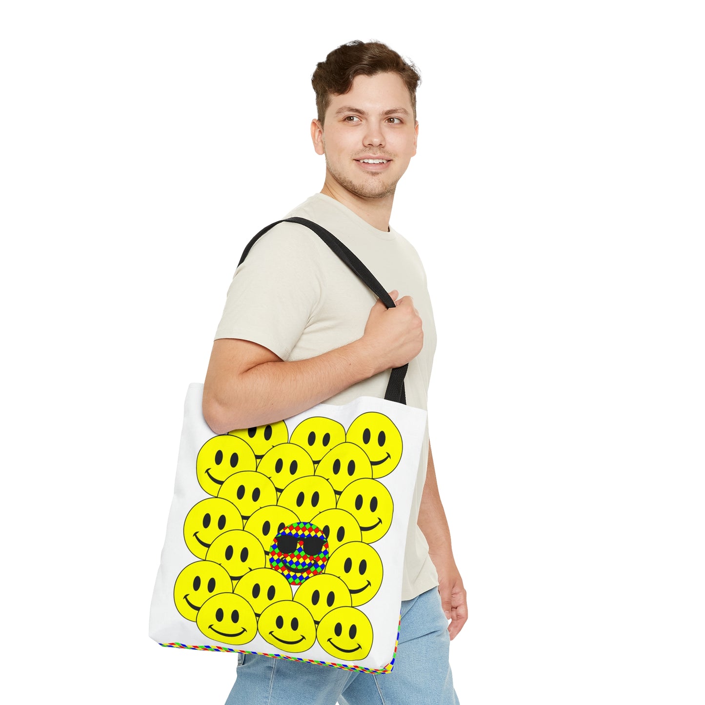 AOP Tote Bag "Think different"