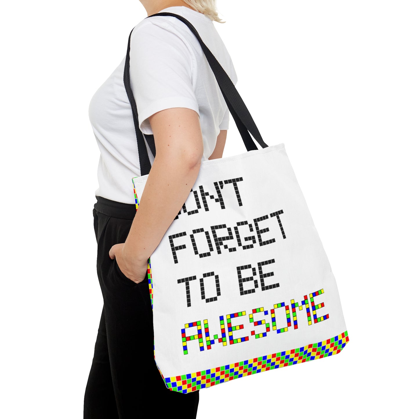 AOP Tote Bag "Don't forget to be awesome"