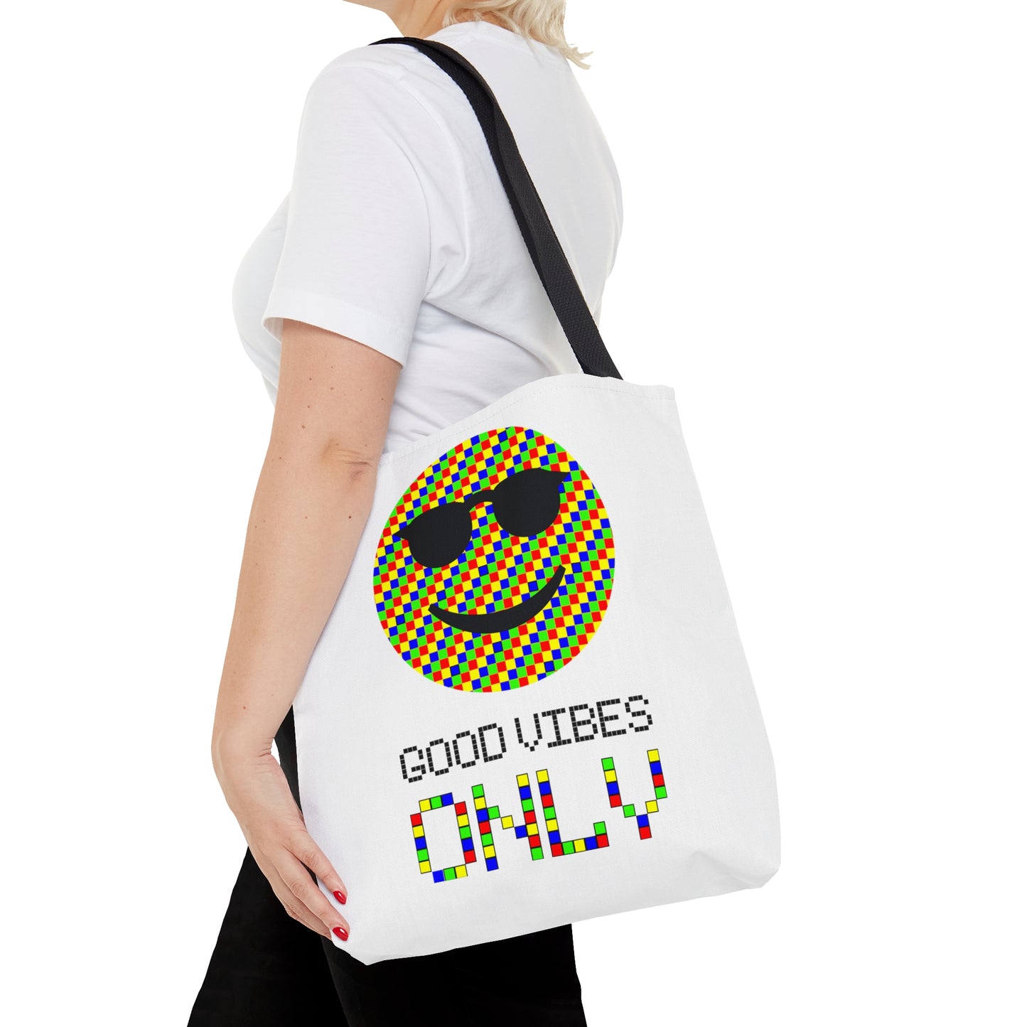 AOP Tote Bag "Good vibes ONLY"