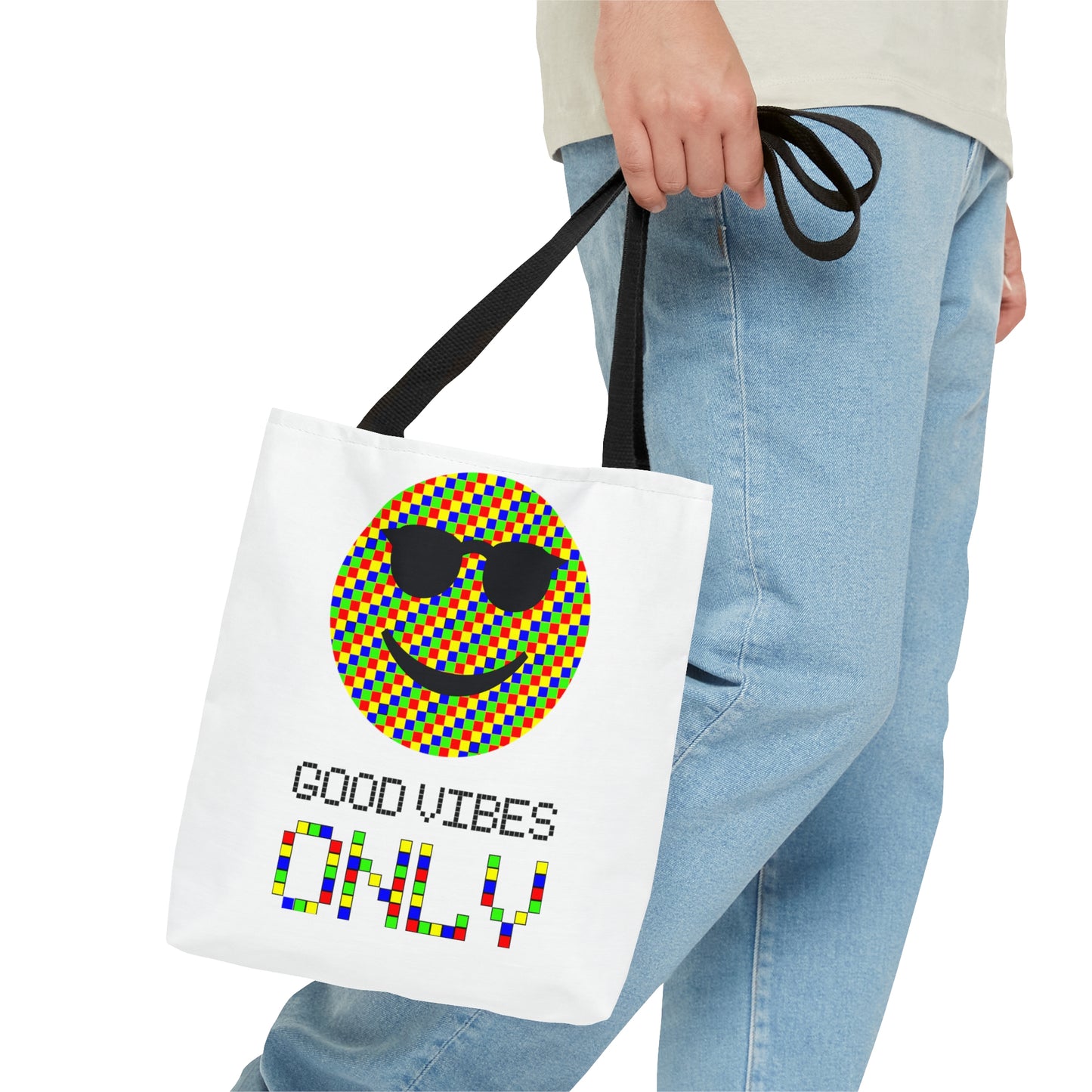 AOP Tote Bag "Good vibes ONLY"