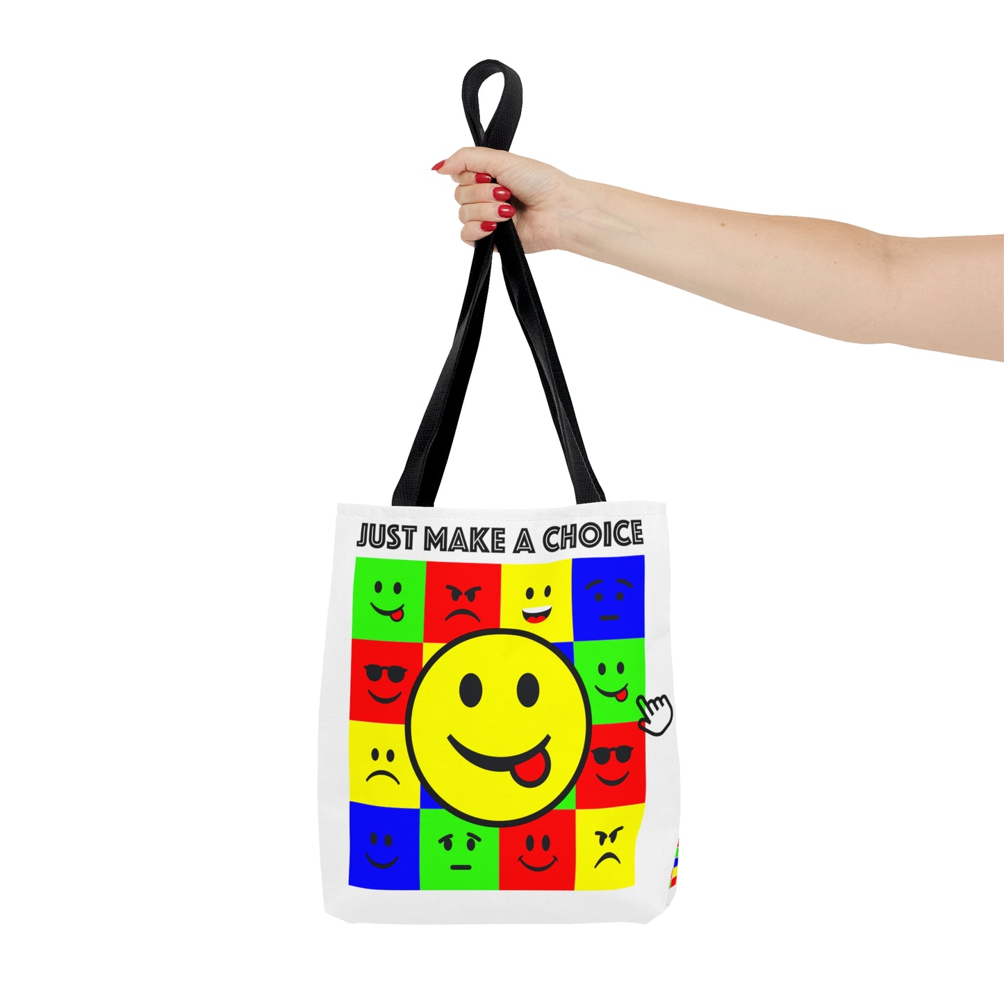 AOP Tote Bag "Just make a choice"