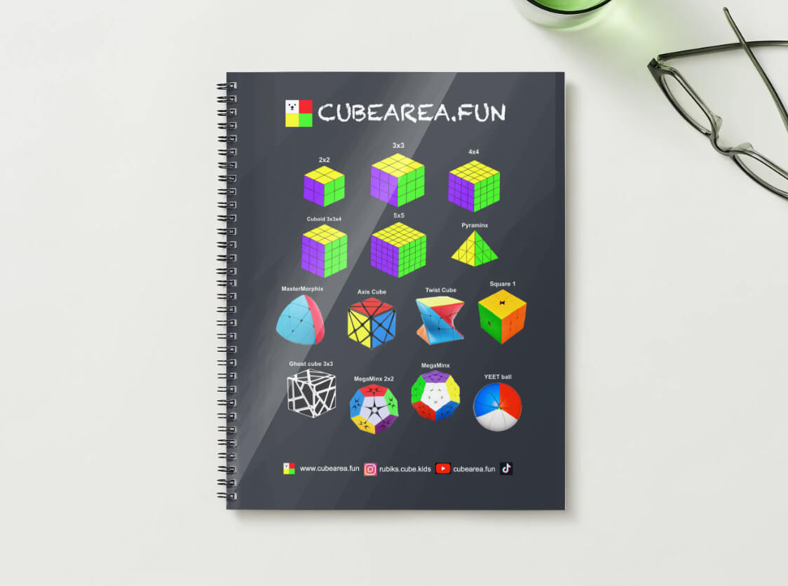 Paper Book Cubearea.fun How to solve a Rubik's cube and other puzzles (14 puzzles, 66 pages). FREE SHIPPING!