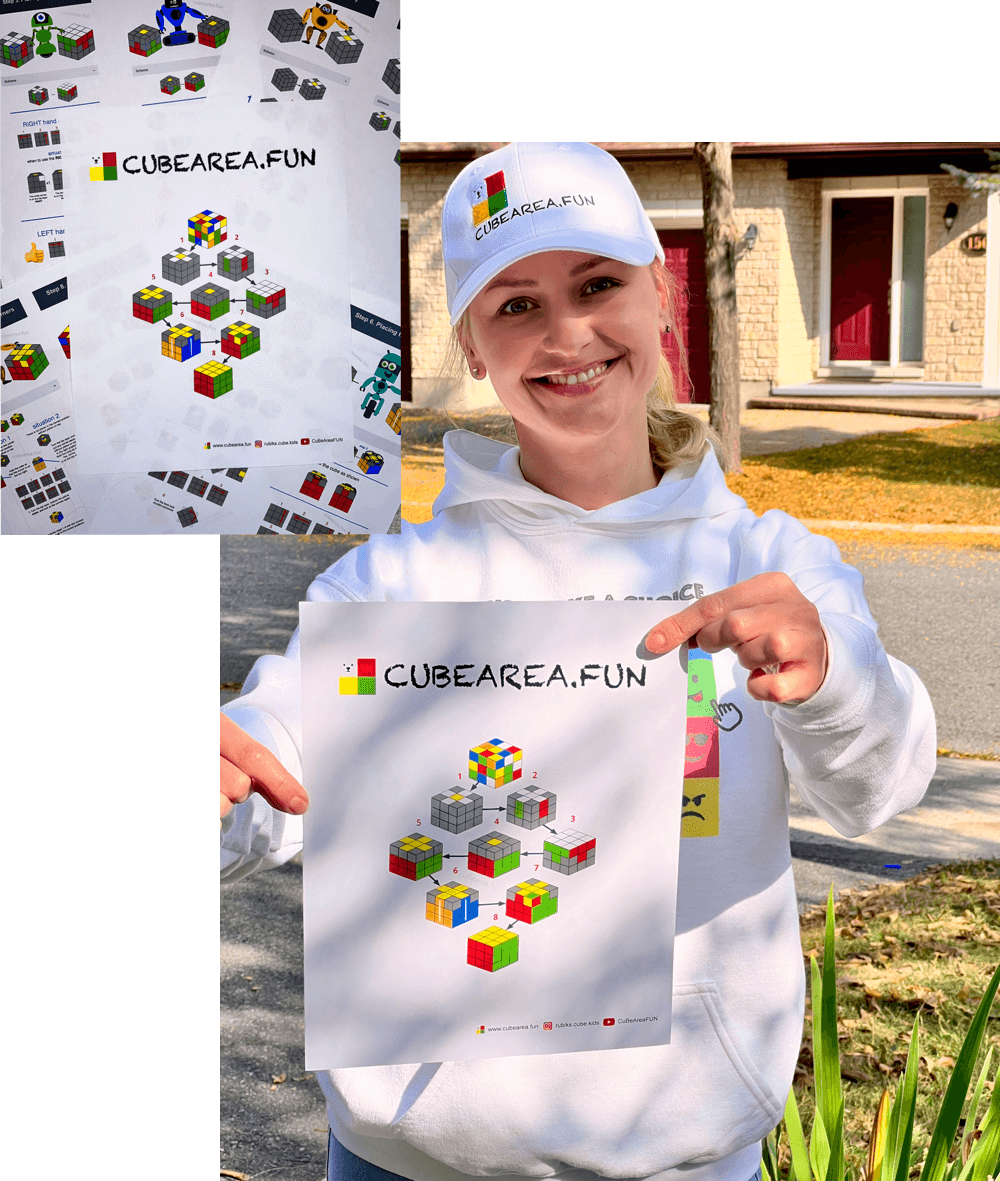 1 Private in-person OFFline lesson / 60 minutes long / 1 student - How to solve a Rubik's cube and other puzzles