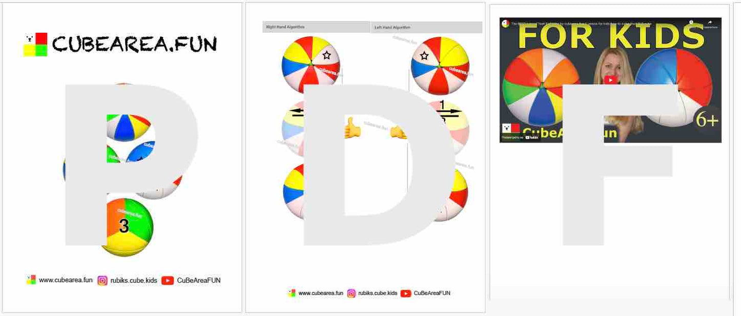 PDF Printable Scheme How to solve Yeet Ball Cube 3x3 by Cubearea.fun