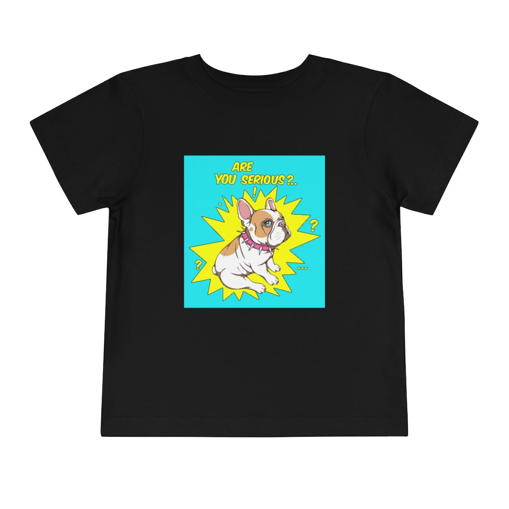 Kids Short Sleeve Tee "French bulldog are you serious?"
