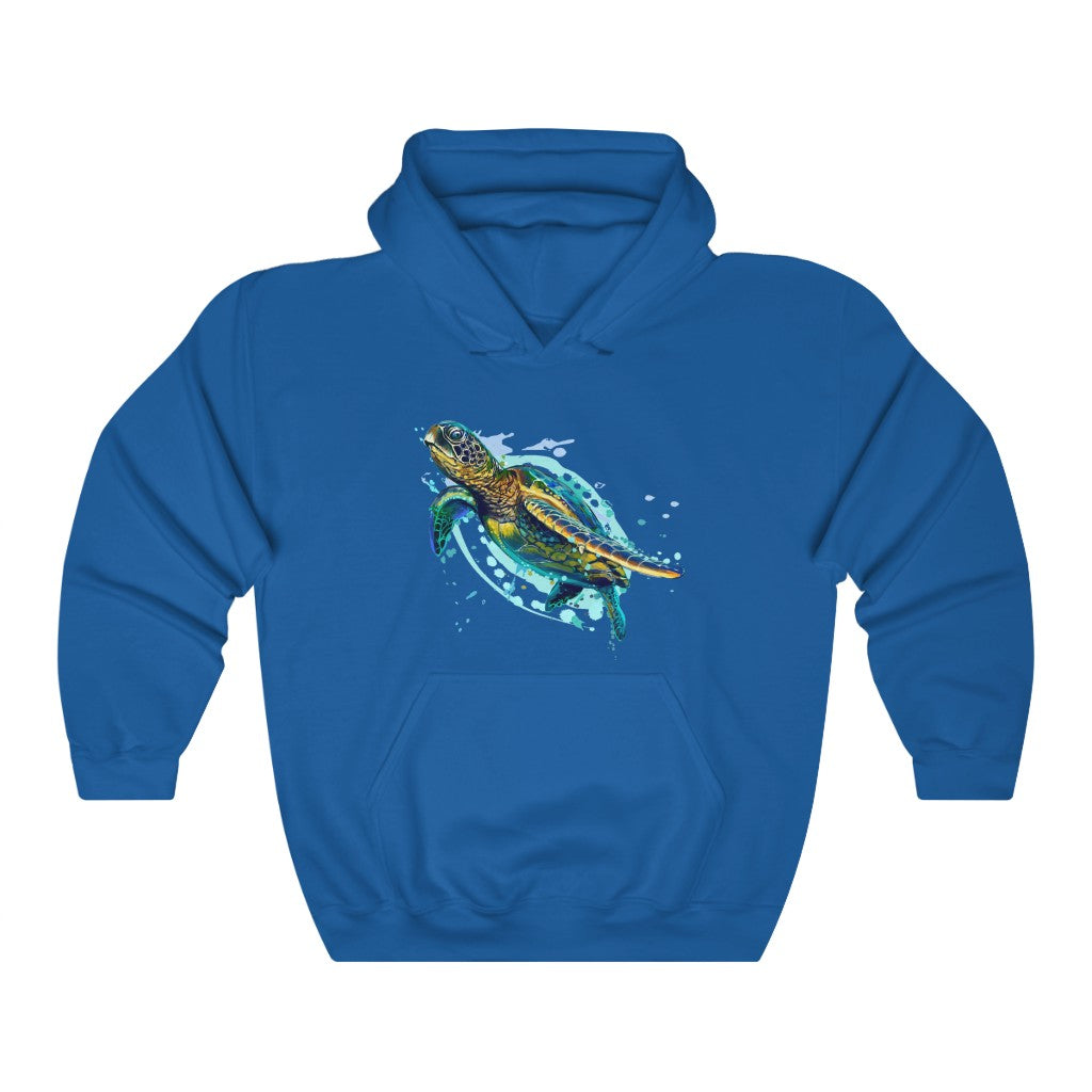 Unisex Heavy Blend™ Hooded Sweatshirt "Sea colorful turtle"