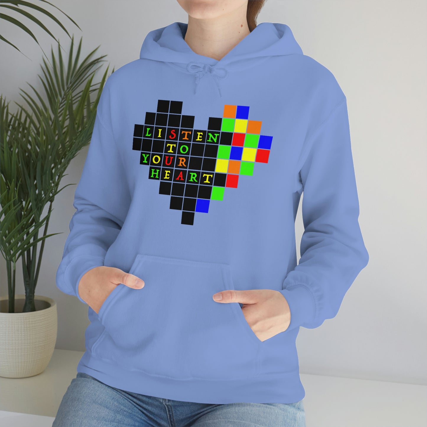 Unisex Heavy Blend™ Hooded Sweatshirt "Listen to your heart"