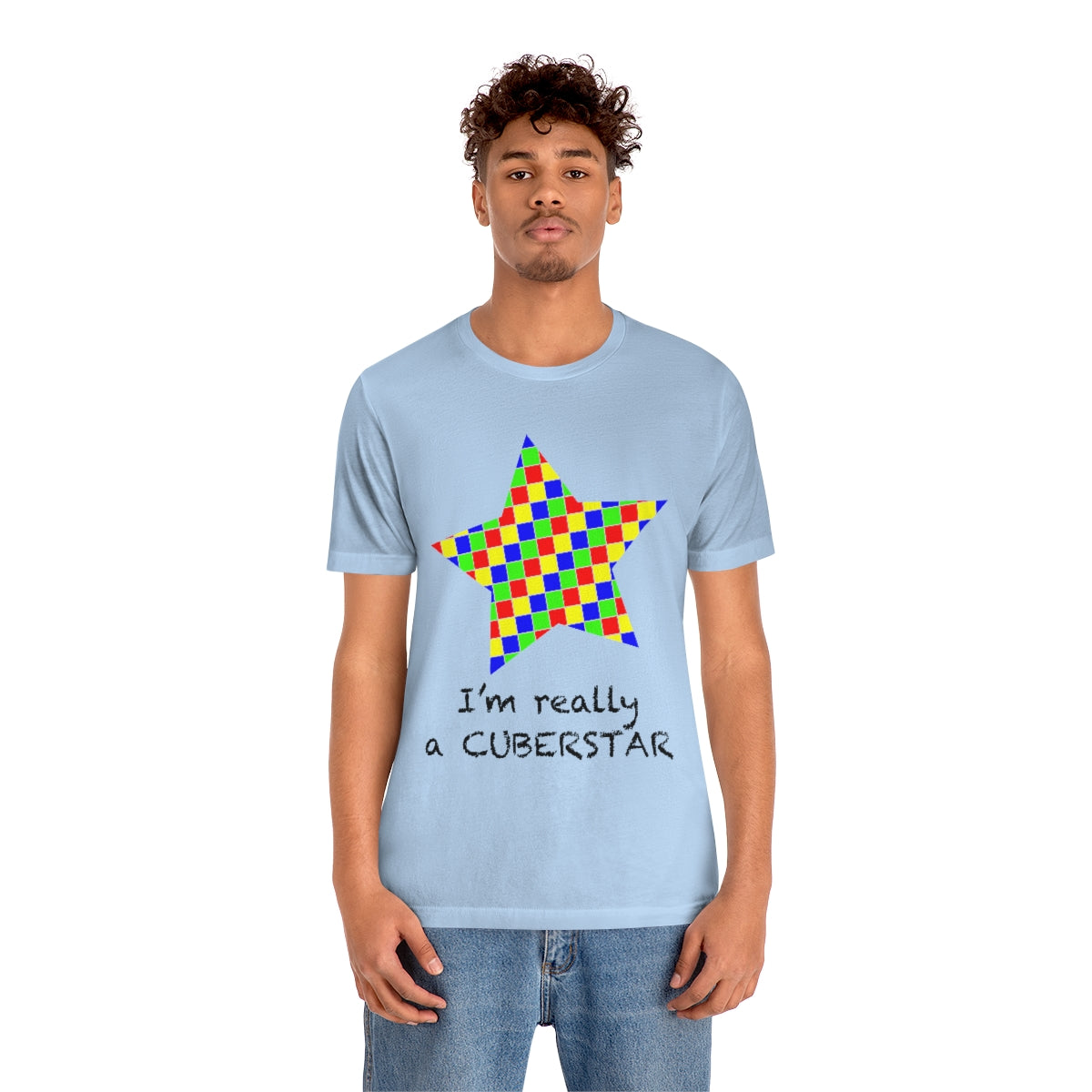 Unisex Jersey Short Sleeve Tee "I'm really a cuberstar"