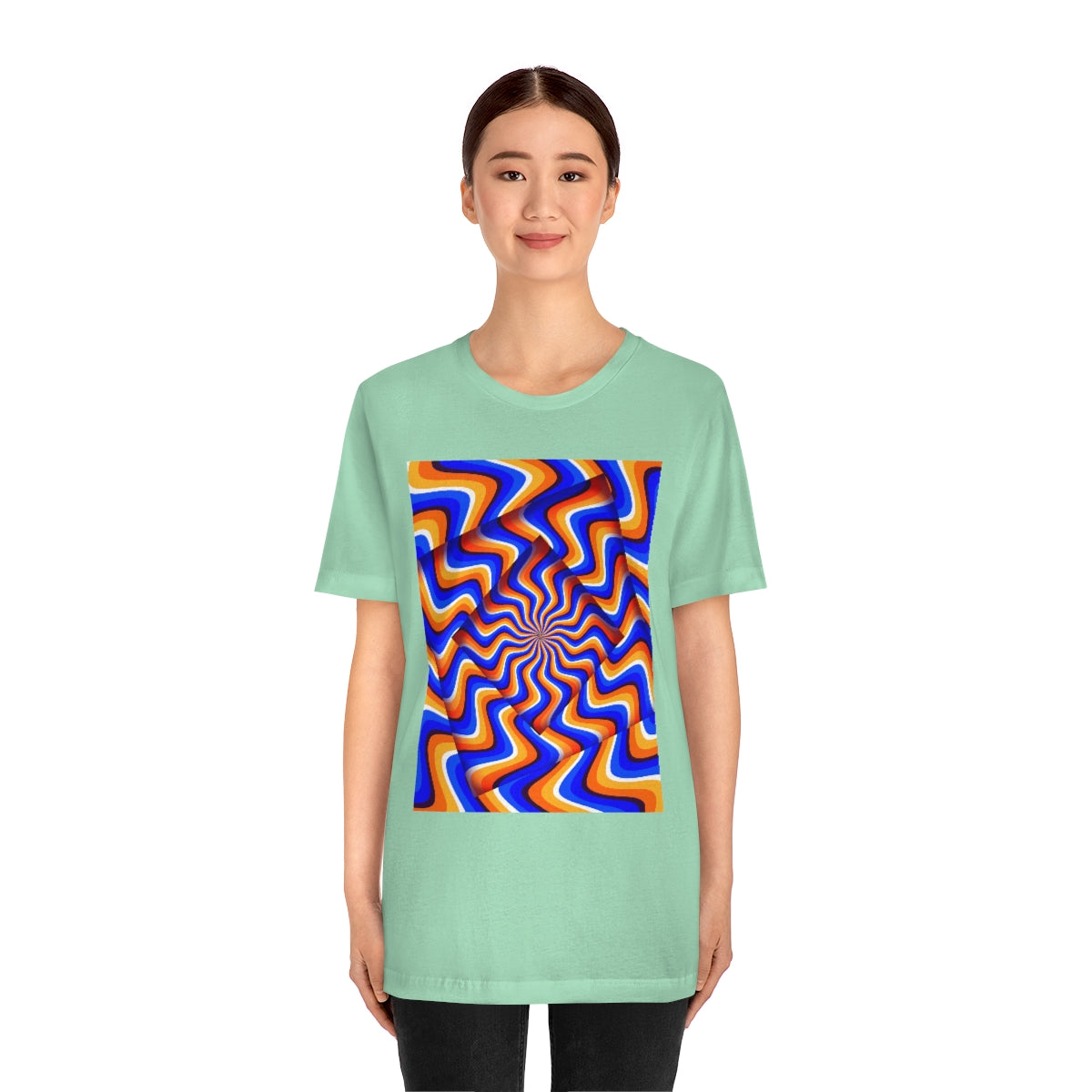Unisex Jersey Short Sleeve Tee "Optical illusion Abstract turned frames"