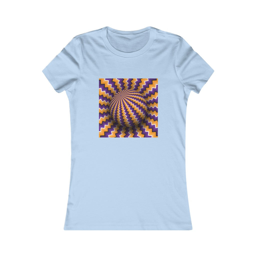 Women's Favorite Tee "Optical illusion Purple sphere"