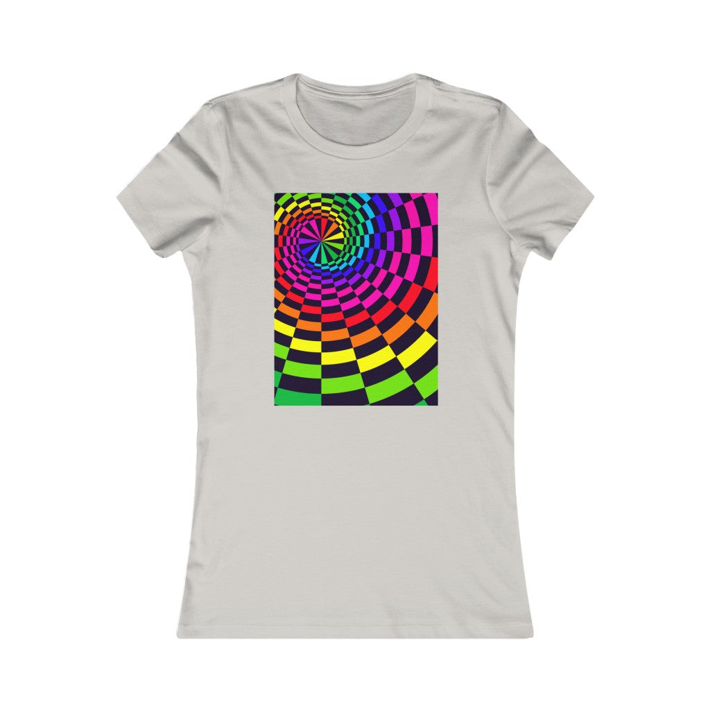 Women's Favorite Tee "Optical illusion Black Spirals of the Rectangles"