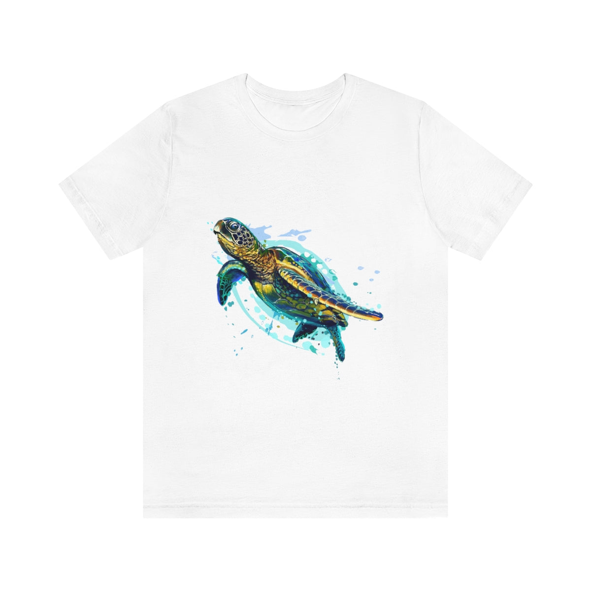 Unisex Jersey Short Sleeve Tee "Sea colorful turtle"