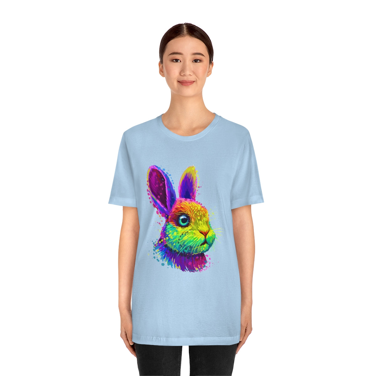Unisex Jersey Short Sleeve Tee "Abstract colorful little rabbit"