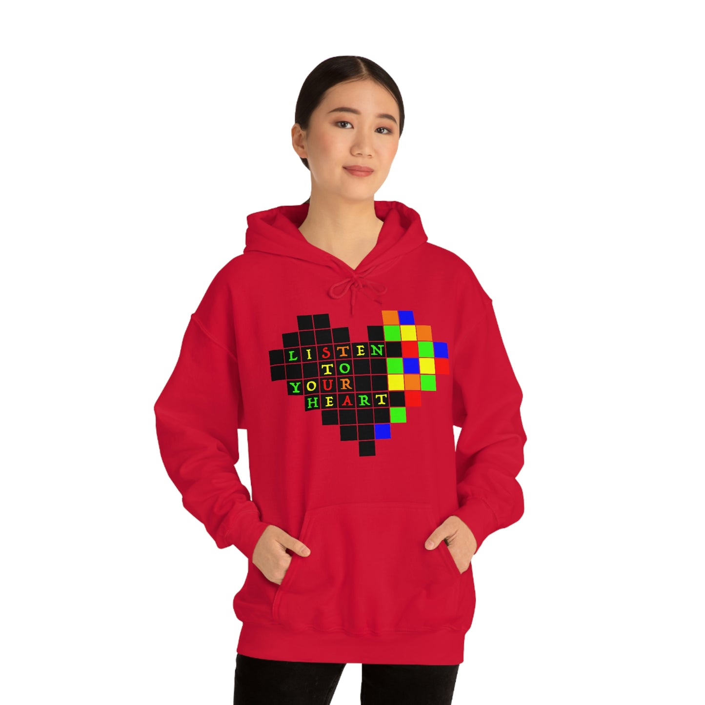 Unisex Heavy Blend™ Hooded Sweatshirt "Listen to your heart"