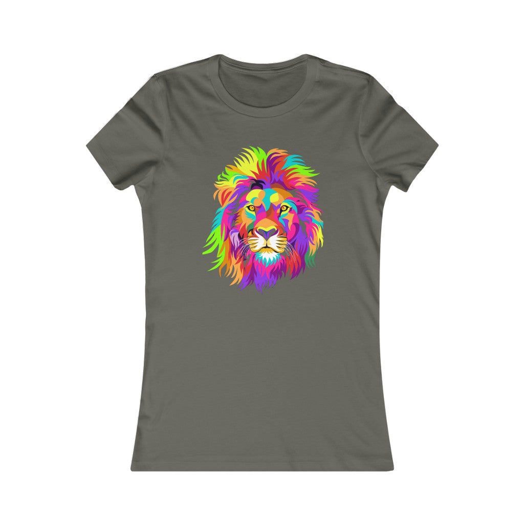 Women's Favorite Tee "Colourful Lion"
