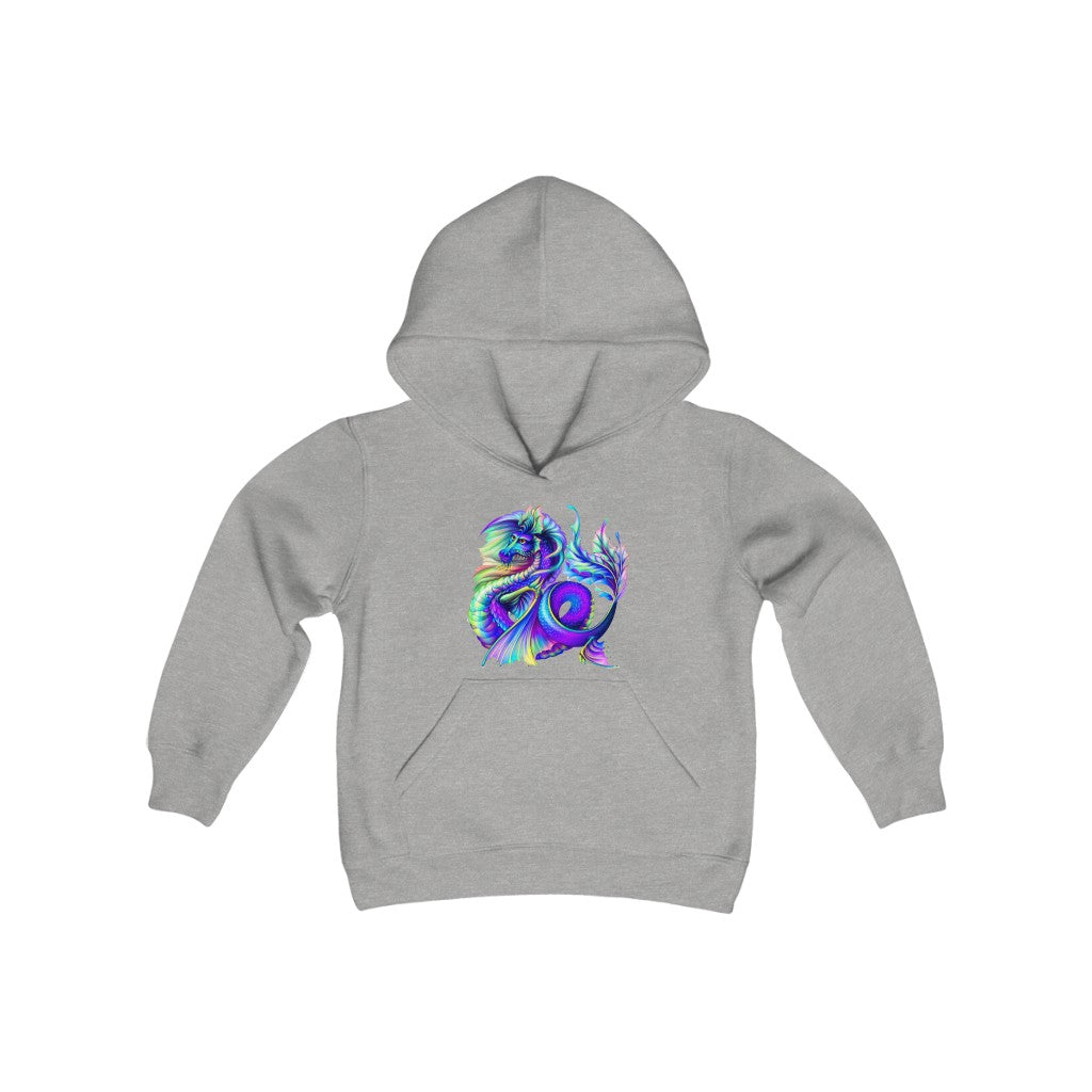 Youth Heavy Blend Hooded Sweatshirt "Multi-colored dragon"