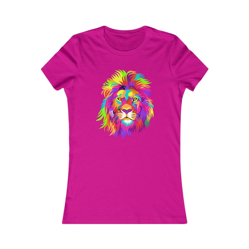 Women's Favorite Tee "Colourful Lion"