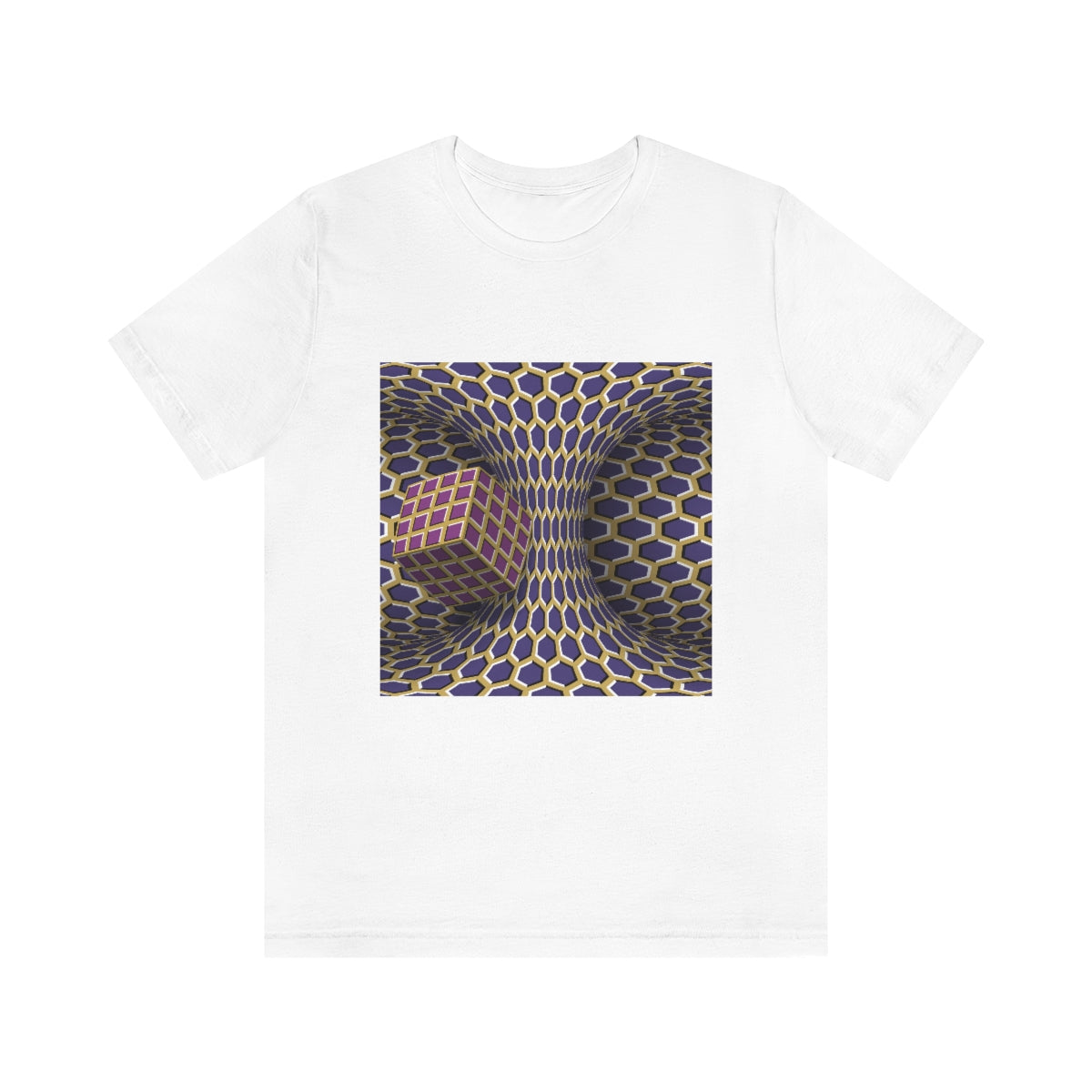 Unisex Jersey Short Sleeve Tee "Optical illusion Cube"