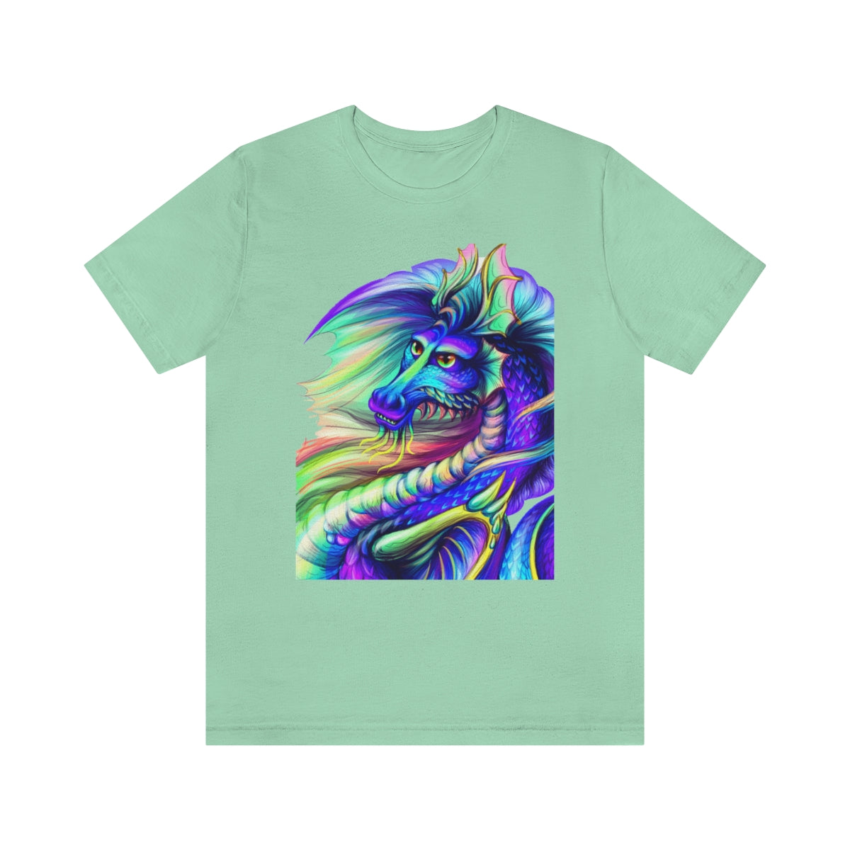 Unisex Jersey Short Sleeve Tee "Multi-colored dragon"