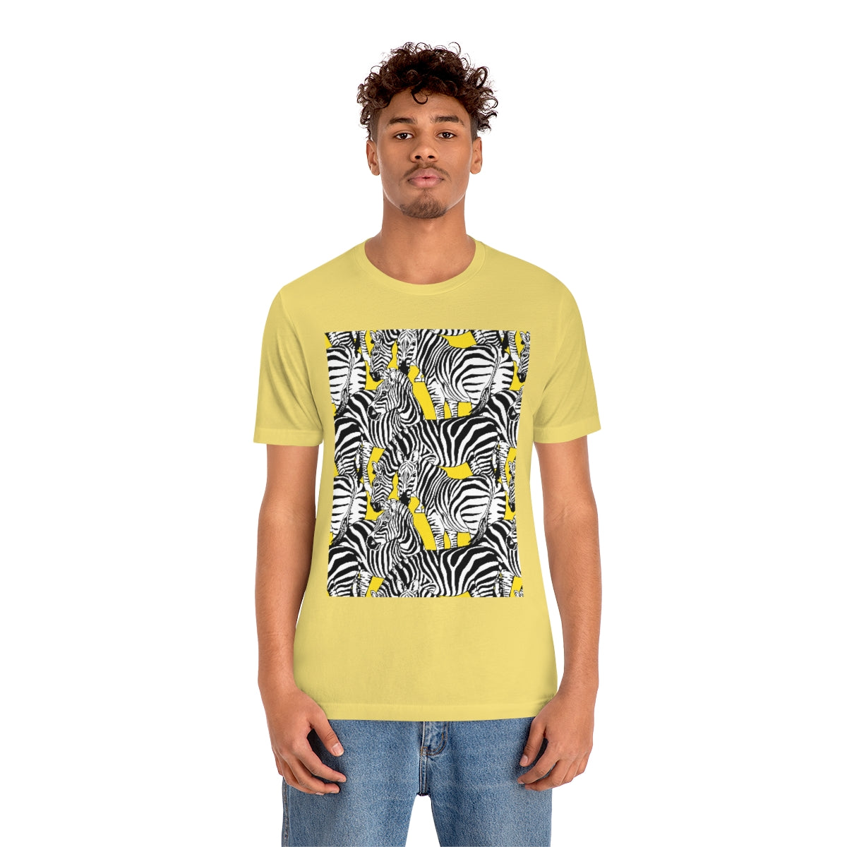 Unisex Jersey Short Sleeve Tee "Colorful zebras"