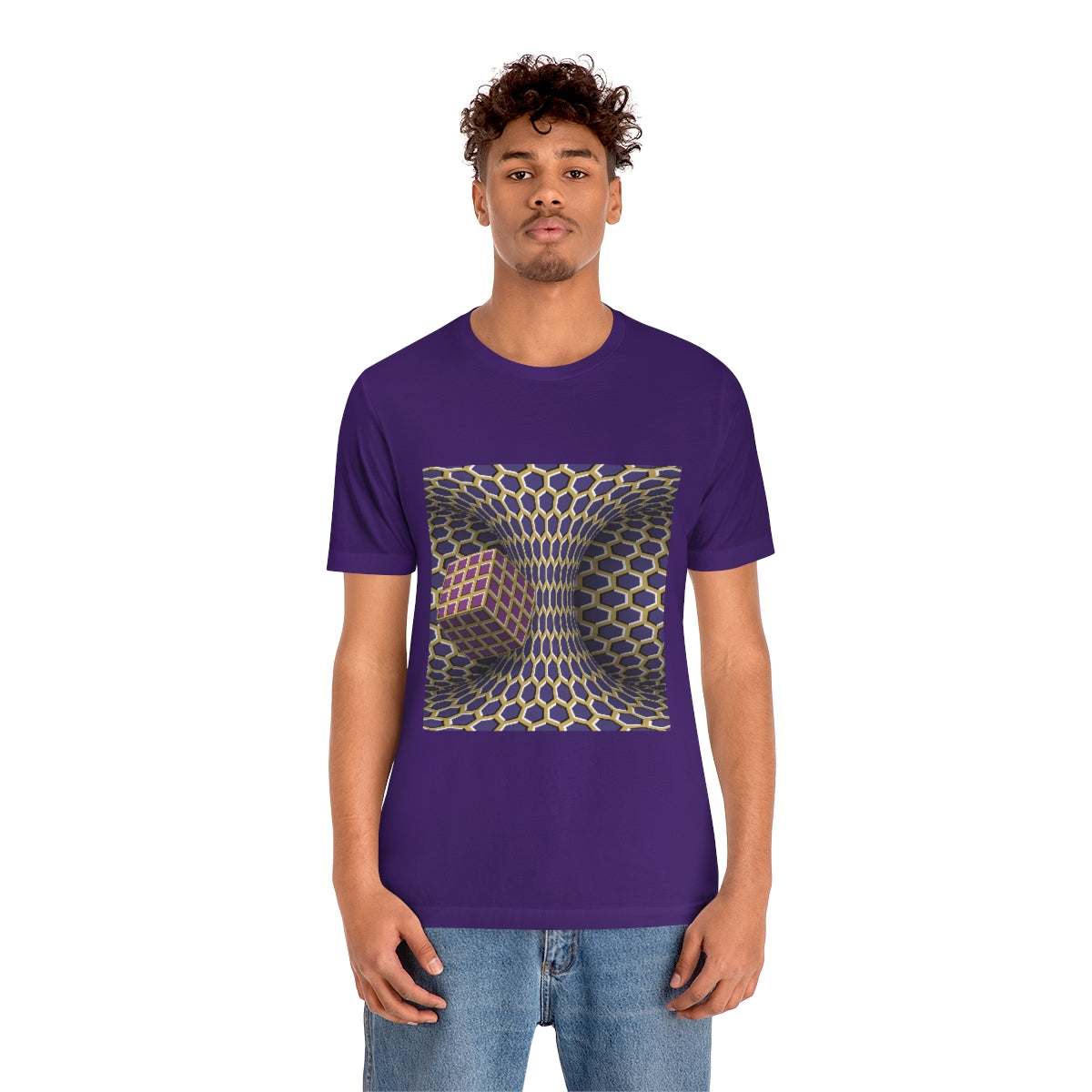 Unisex Jersey Short Sleeve Tee "Optical illusion Cube"