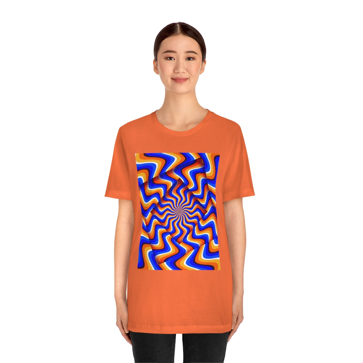 Unisex Jersey Short Sleeve Tee "Optical illusion Abstract turned frames"