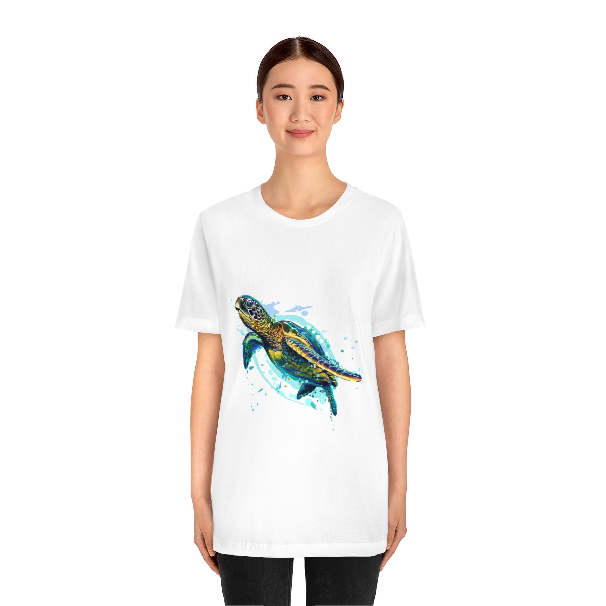Unisex Jersey Short Sleeve Tee "Sea colorful turtle"