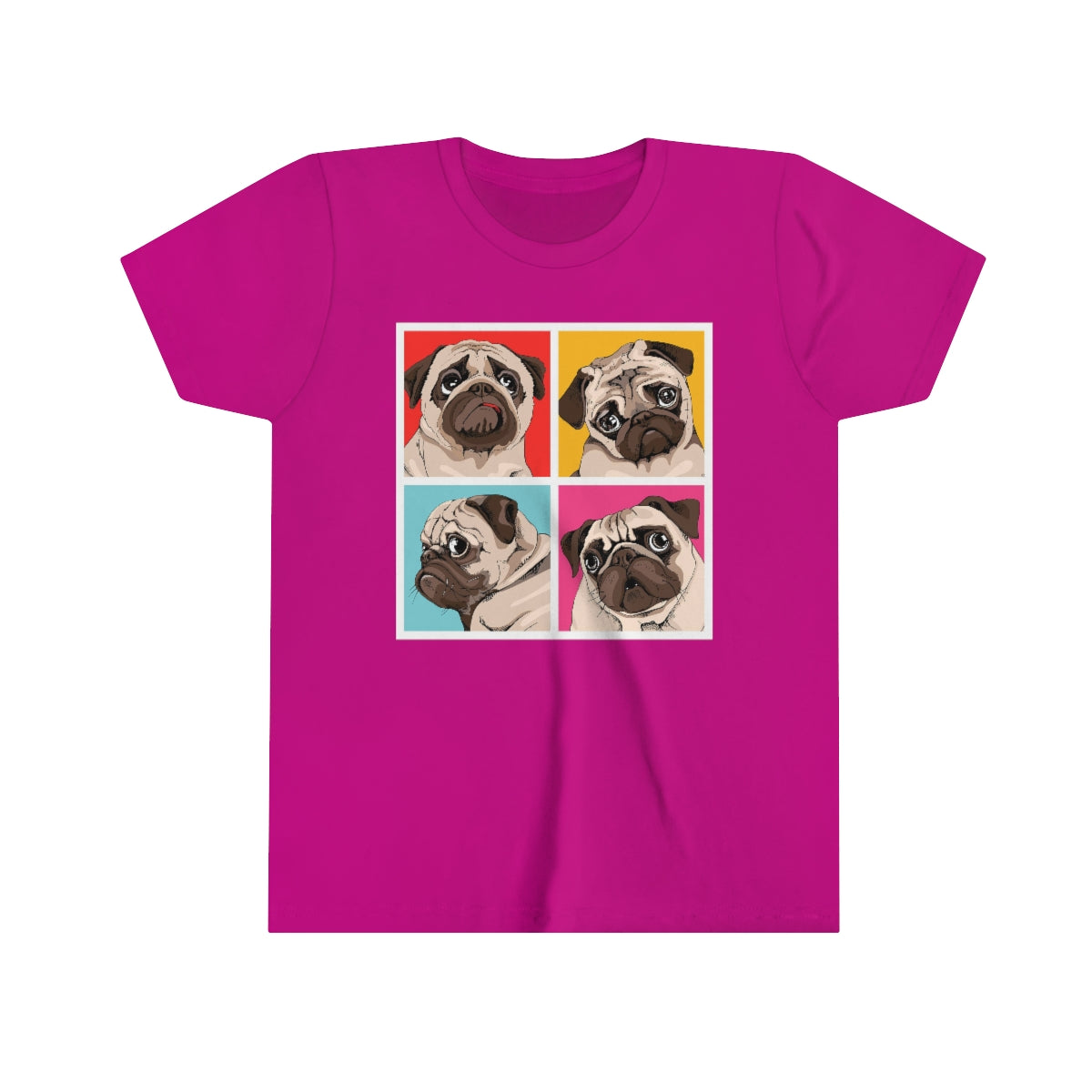 Youth Short Sleeve Tee "Four Pugs"