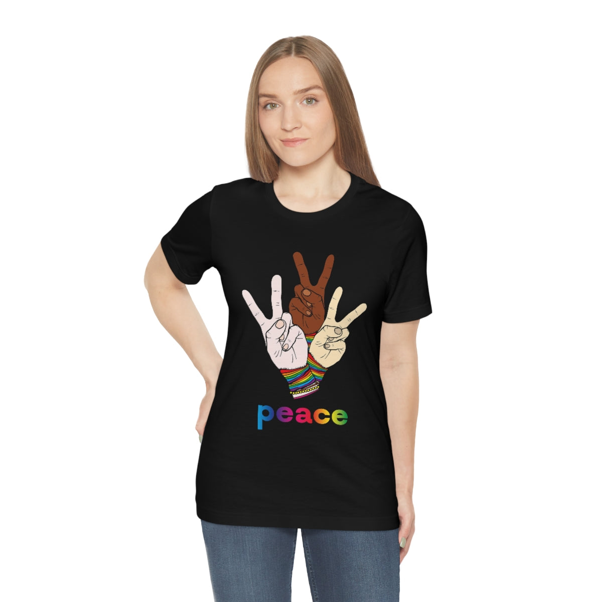 Unisex Jersey Short Sleeve Tee "Peace"