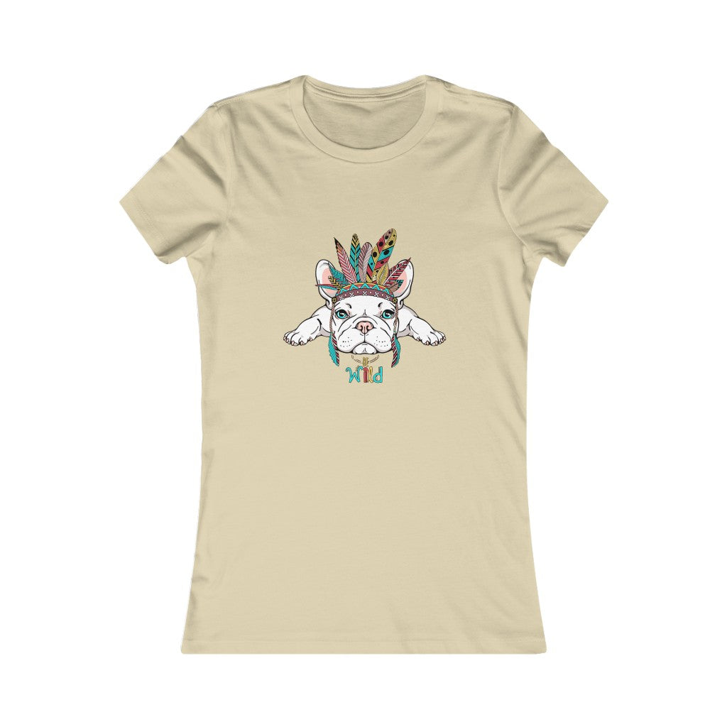 Women's Favorite Tee "French bulldog in Indian headdress"