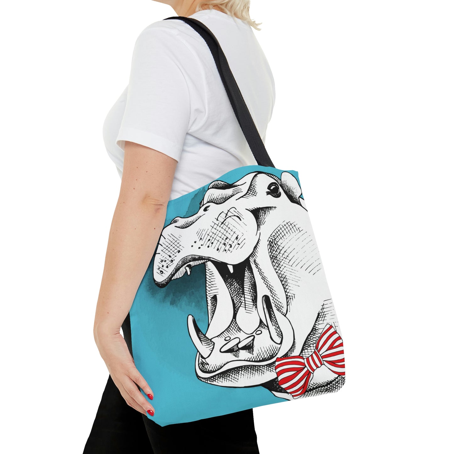 AOP Tote Bag "Hippo"