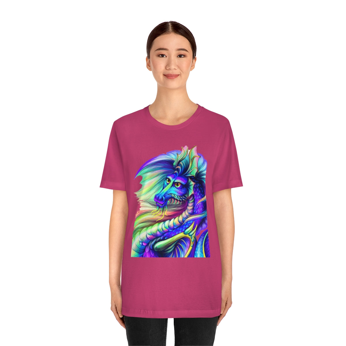 Unisex Jersey Short Sleeve Tee "Multi-colored dragon"