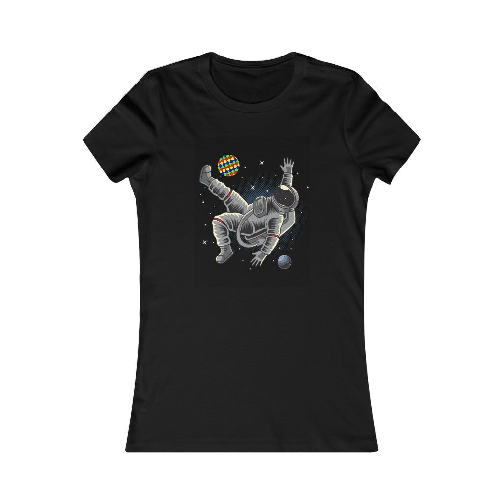 Women's Favorite Tee "Astronaut is a soccer player"