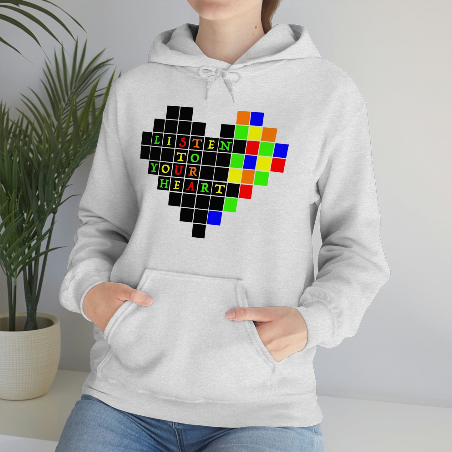 Unisex Heavy Blend™ Hooded Sweatshirt "Listen to your heart"