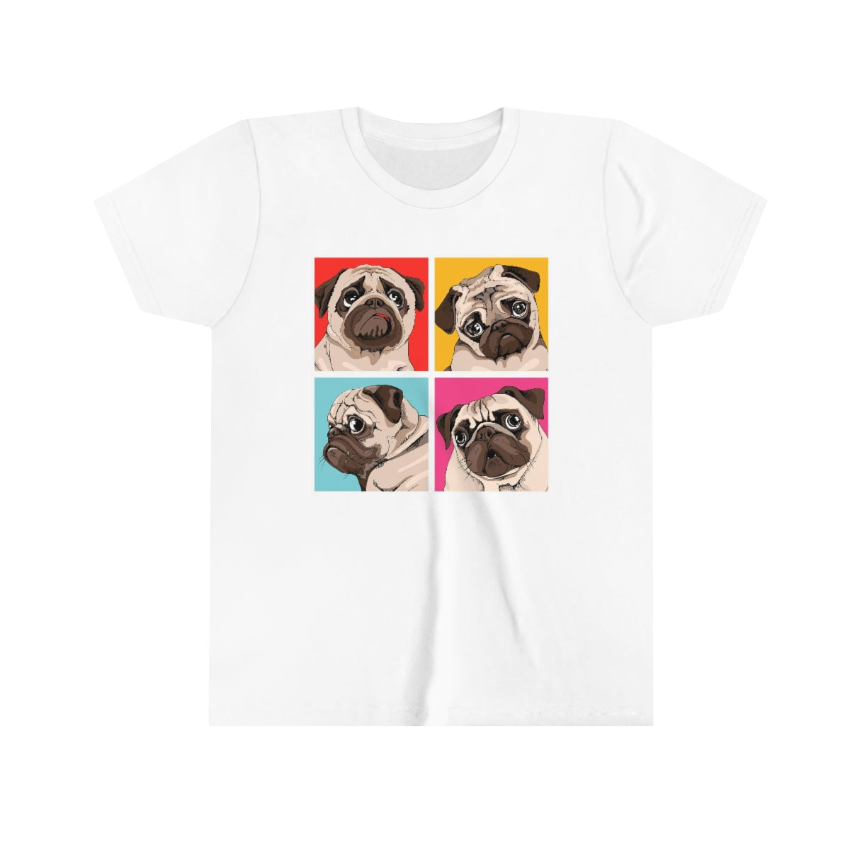 Youth Short Sleeve Tee "Four Pugs"