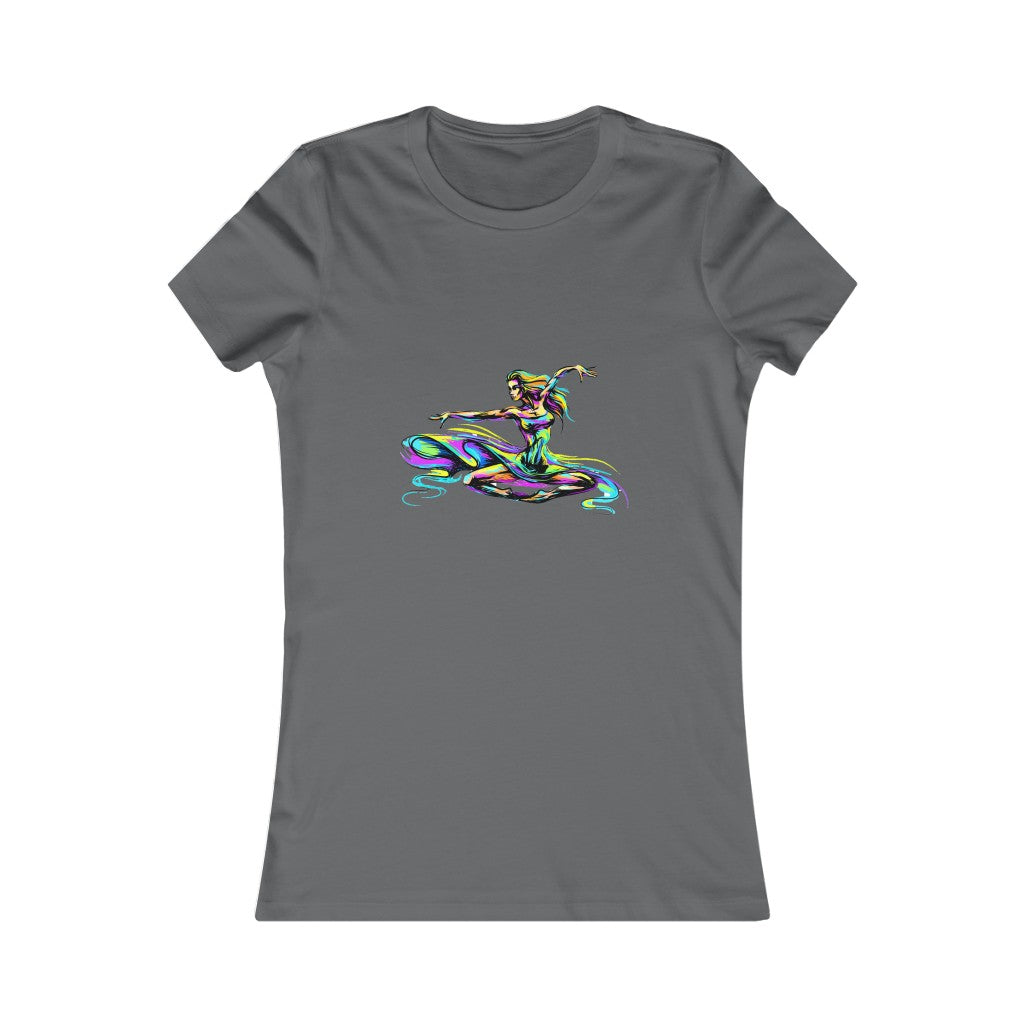 Women's Favorite Tee "Abstract girl dancer in jump"
