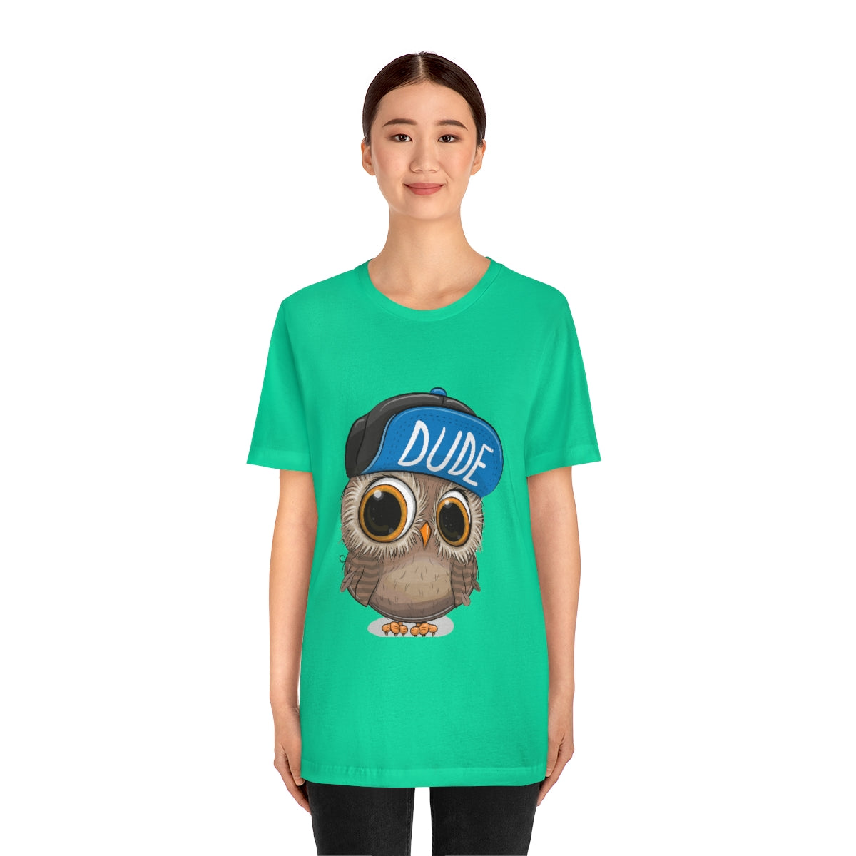 Unisex Jersey Short Sleeve Tee "Cute Cartoon Owl in a cap"