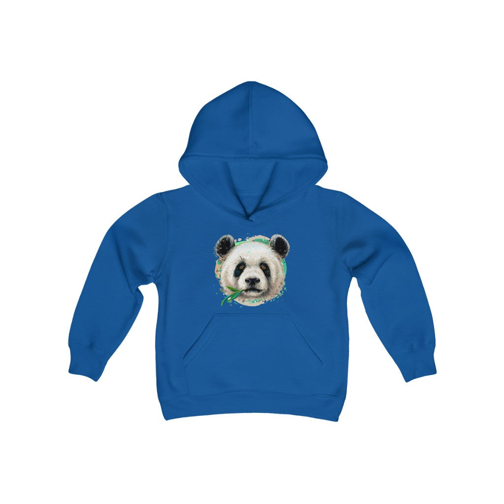 Youth Heavy Blend Hooded Sweatshirt "Colorful panda"