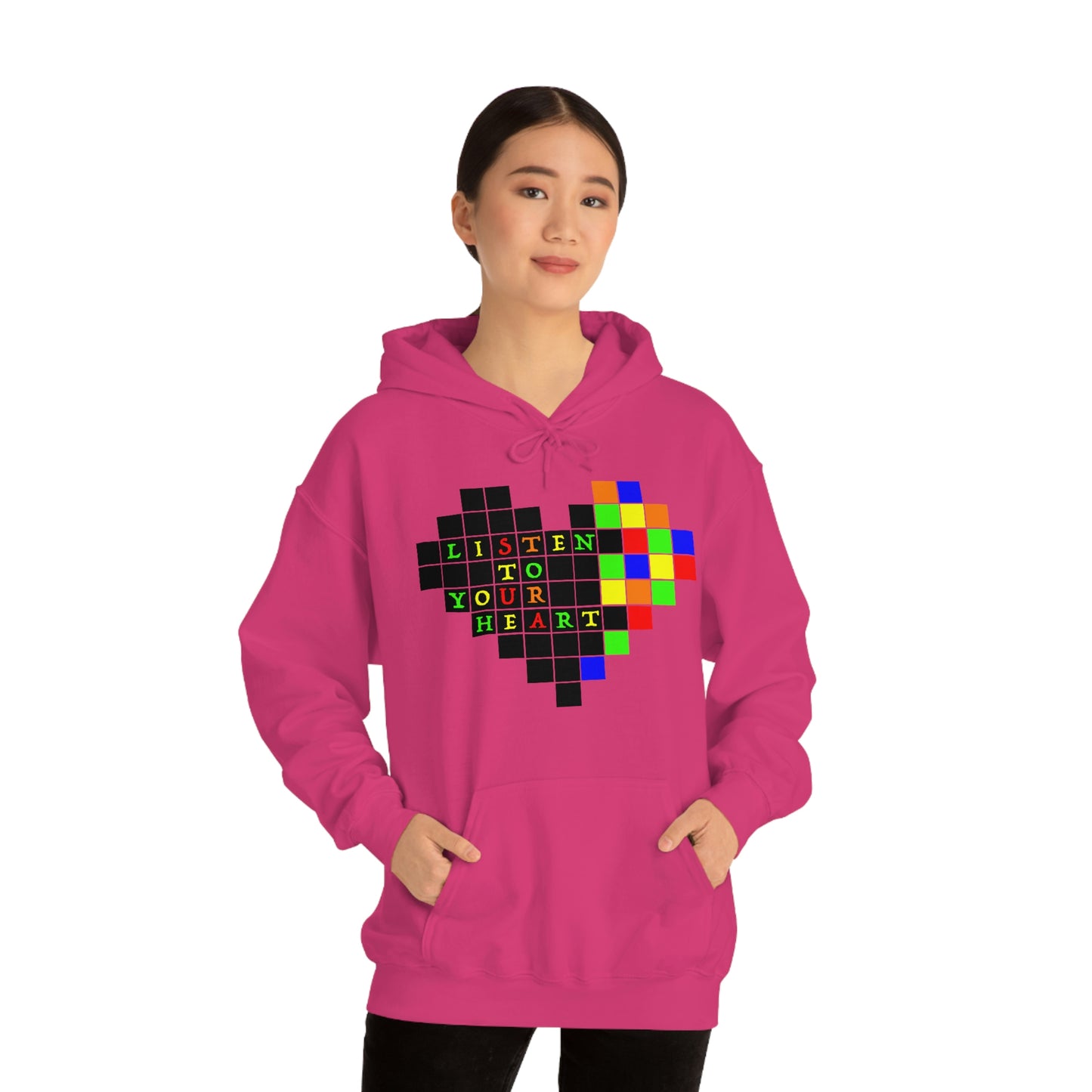 Unisex Heavy Blend™ Hooded Sweatshirt "Listen to your heart"