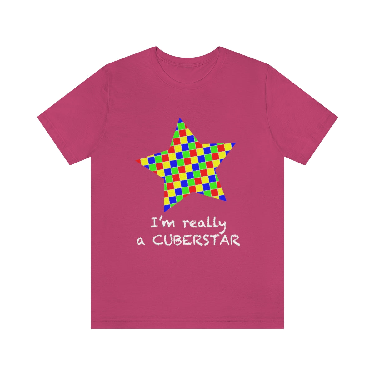 Unisex Jersey Short Sleeve Tee "I'm really a cuberstar"