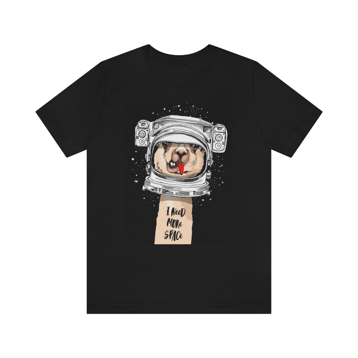 Unisex Jersey Short Sleeve Tee "Llama I need more space"