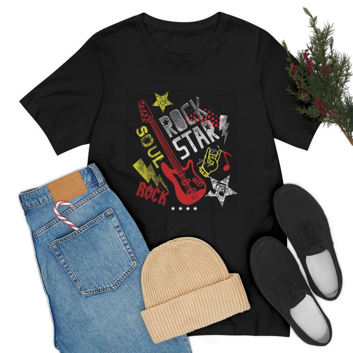 Unisex Jersey Short Sleeve Tee "Rock Star"