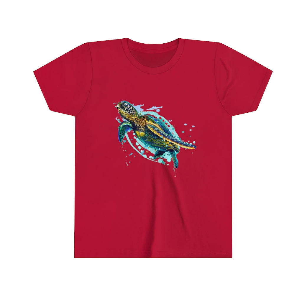 Youth Short Sleeve Tee "Sea colorful turtle"