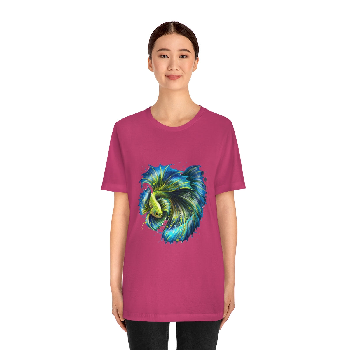 Unisex Jersey Short Sleeve Tee "Colorful tropical fish"