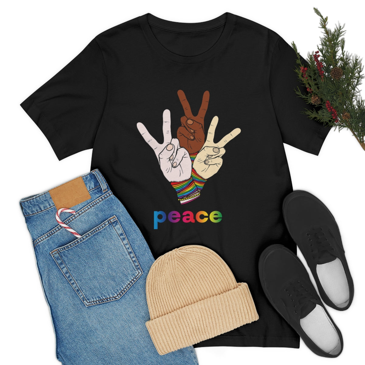 Unisex Jersey Short Sleeve Tee "Peace"