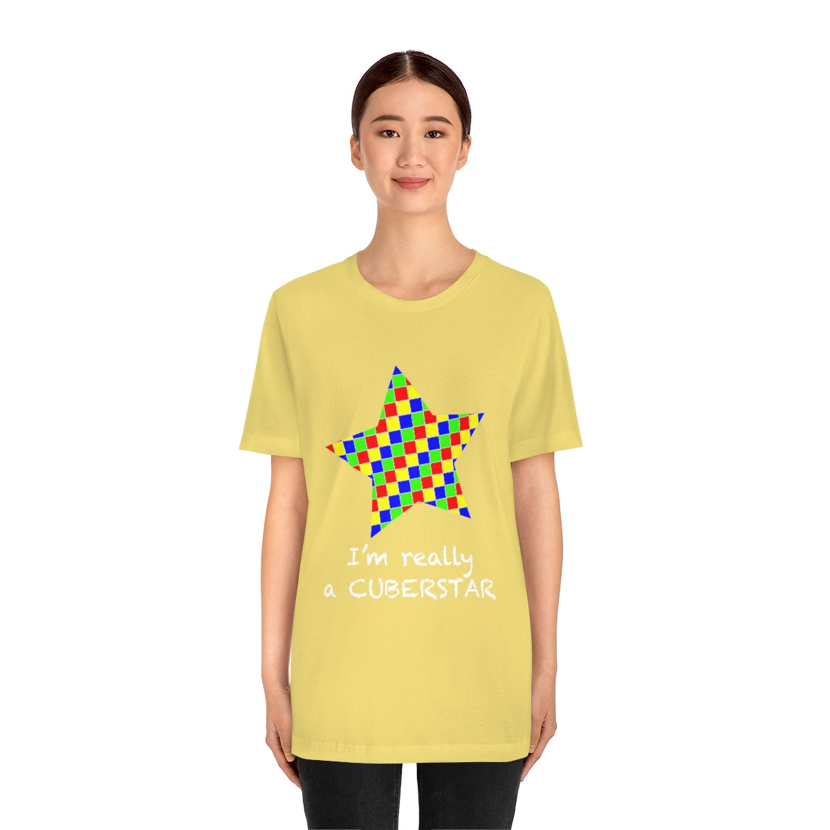 Unisex Jersey Short Sleeve Tee "I'm really a cuberstar"