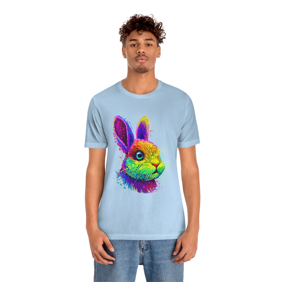 Unisex Jersey Short Sleeve Tee "Abstract colorful little rabbit"