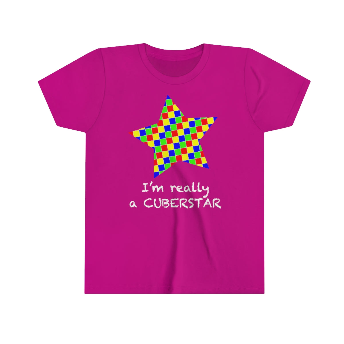 Youth Short Sleeve Tee "I'm really a cuberstar"