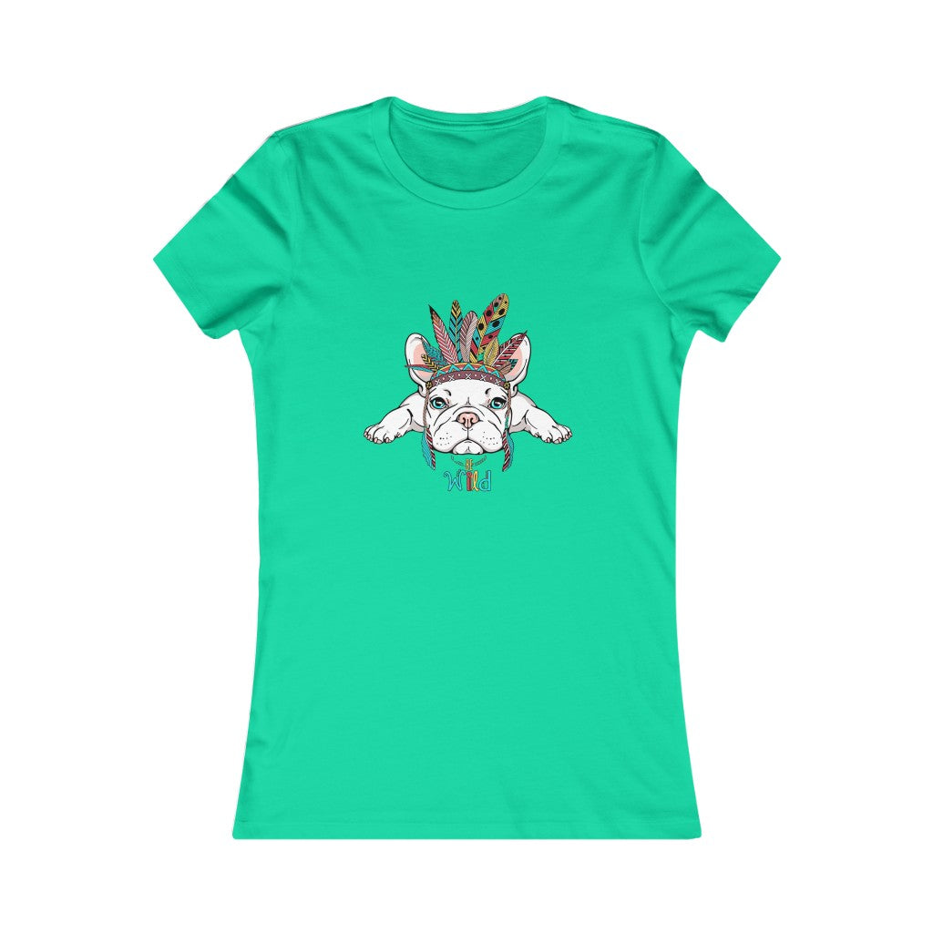Women's Favorite Tee "French bulldog in Indian headdress"