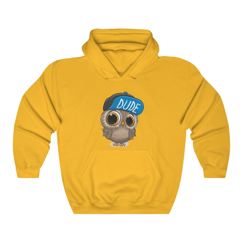 Unisex Heavy Blend™ Hooded Sweatshirt "Cute Cartoon Owl in a cap"